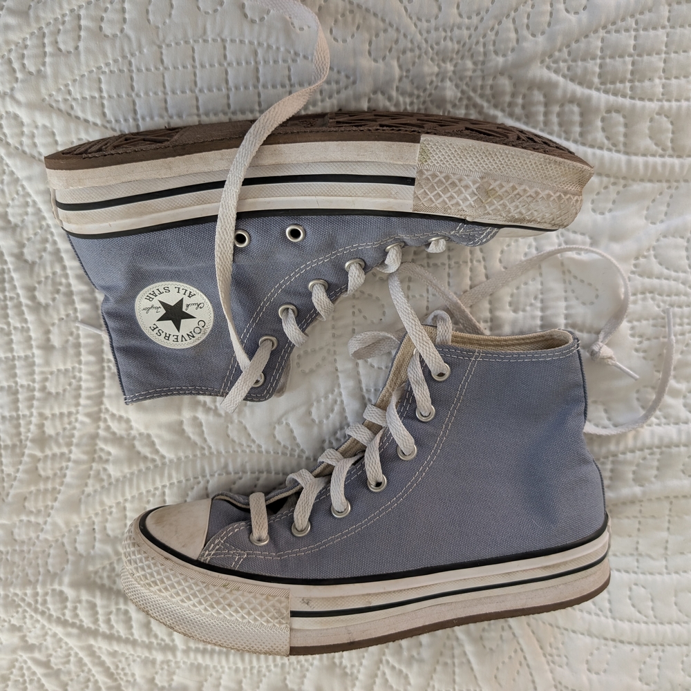 Converse Kids High-Top Sneakers - Light Gray